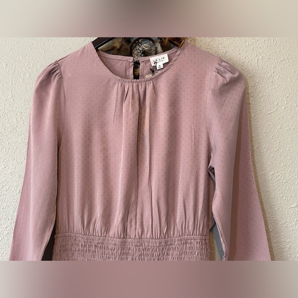 LE LIS Collection Women’s Smocked Mini Dress Long Sleeve Size M NWT Cocktail - Picture 5 of 16